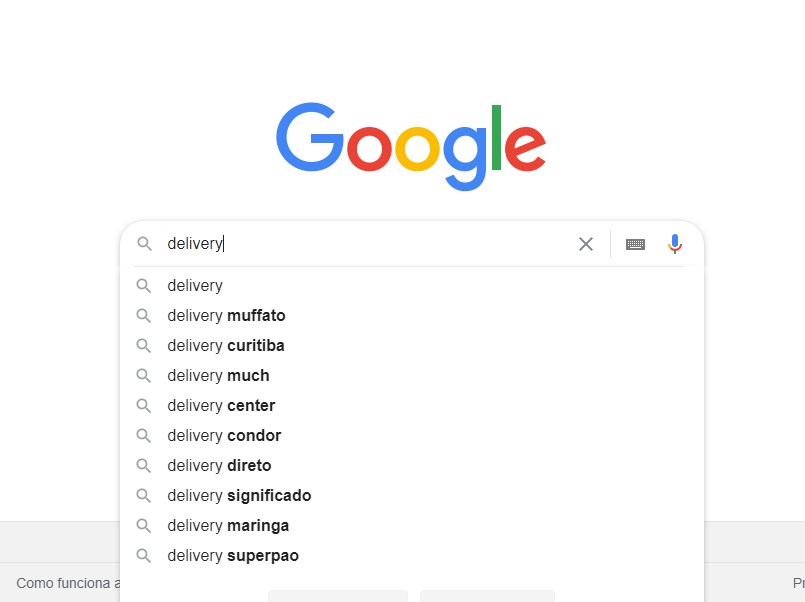 Busca do Google Suggest