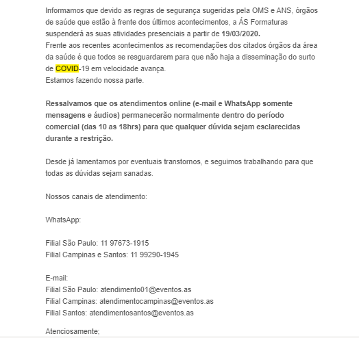 email exemplo 5