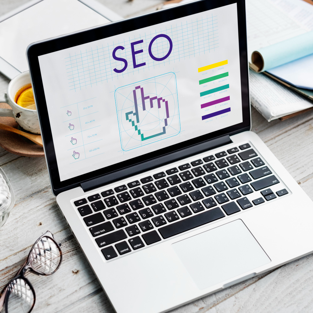 A imagem mostra uma representação do SEO.